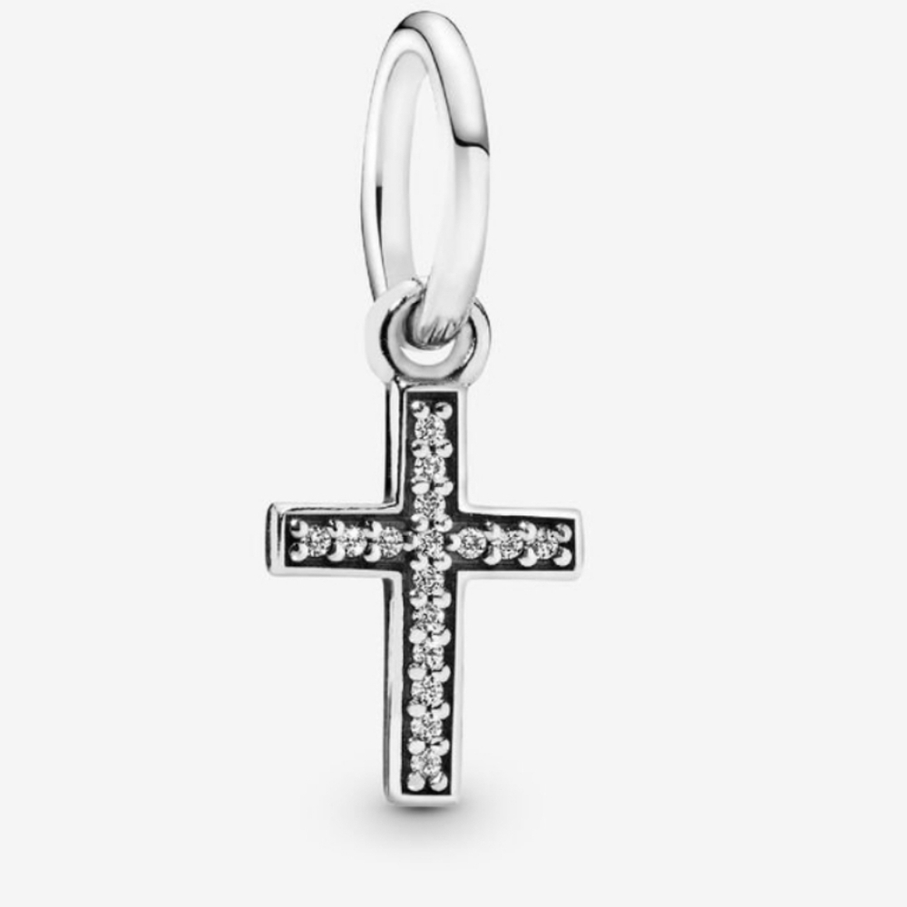 Pandora Sparkling Cross Dangle Charm